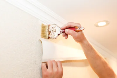Pose de papier peint à Vénestanville — revêtements muraux et toiles de verre